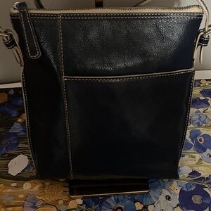 Hobo International Y2K Navy Blue Leather Shoulder Or Crossbody Bag